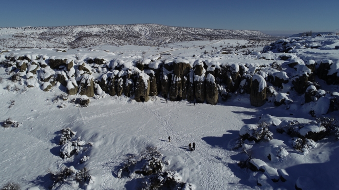 Kilistra Antik Kenti kışın fotoğraf tutkunlarını cezbediyor