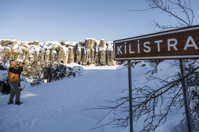 Kilistra Antik Kenti kışın fotoğraf tutkunlarını cezbediyor