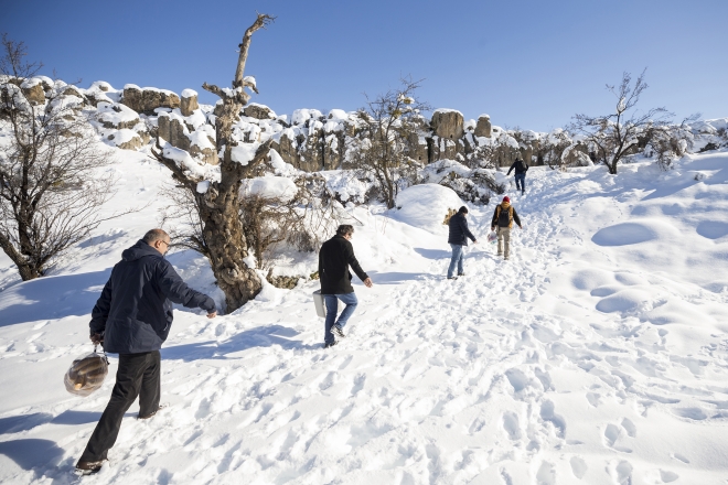 Kilistra Antik Kenti kışın fotoğraf tutkunlarını cezbediyor