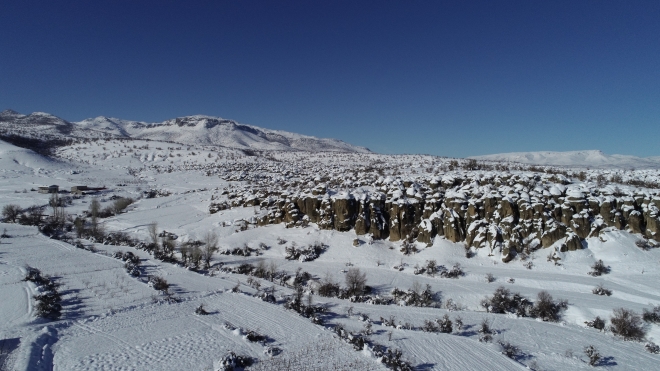 Kilistra Antik Kenti kışın fotoğraf tutkunlarını cezbediyor