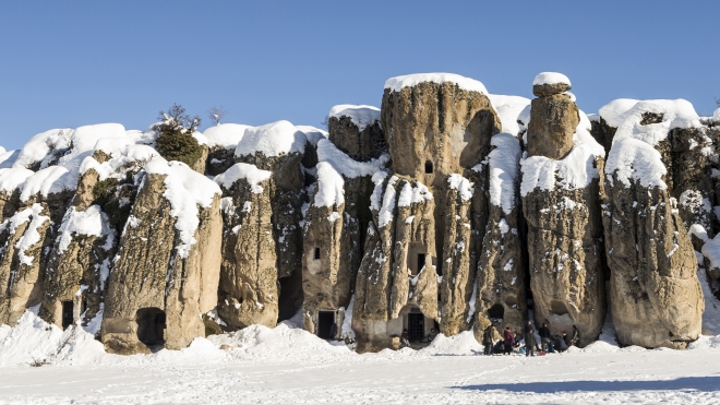 Kilistra Antik Kenti kışın fotoğraf tutkunlarını cezbediyor