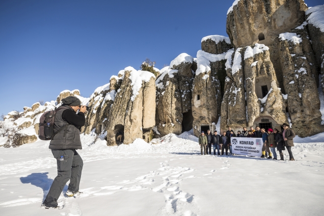 Kilistra Antik Kenti kışın fotoğraf tutkunlarını cezbediyor