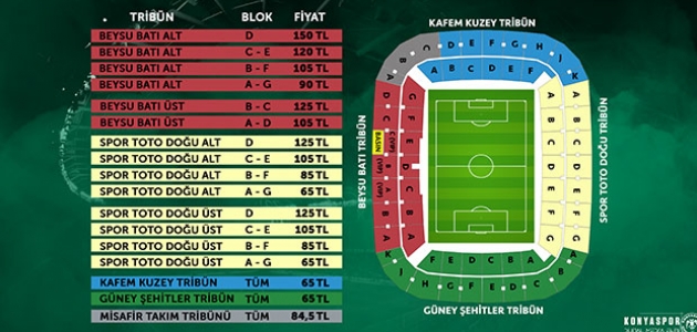 Konyaspor-Galatasaray maçının biletleri satışa çıkıyor
