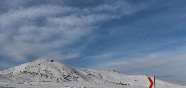Kulu’da kar sonrası kartpostallık görüntüler