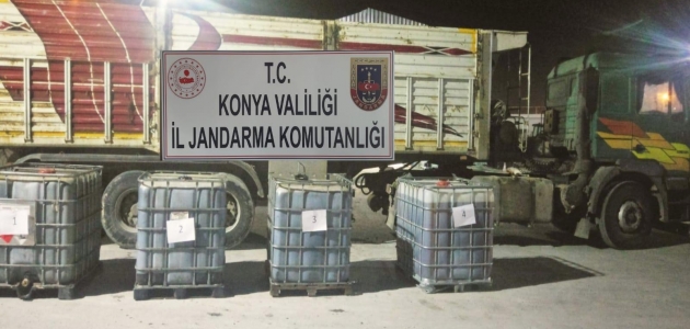 Konya’da jandarma’dan kaçak akaryakıt operasyonu