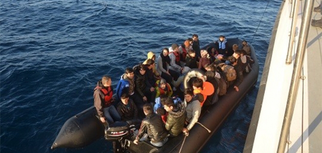 Muğla’da aynı botta 12 farklı ülkeden 40 düzensiz göçmen yakalandı