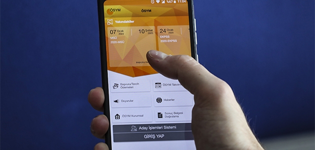ÖSYM’nin aday işlemleri için mobil uygulaması erişime açıldı