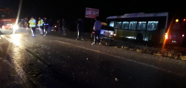 Kocaeli’de belediye otobüsü ile otomobilin çarpışması sonucu 1 kişi öldü, 5 kişi yaralandı