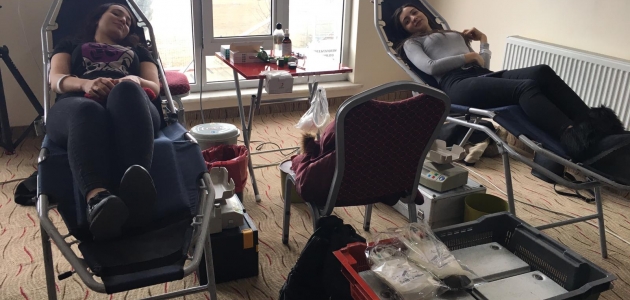 Beyşehir’de yurt öğrencileri kan bağışında bulundu