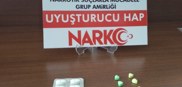 Akşehir’de uyuşturucu hap ele geçirildi