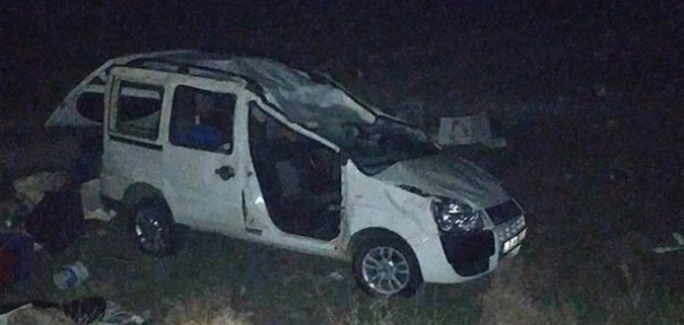 Konya’da hafif ticari araç takla attı: 1 ölü, 1 yaralı