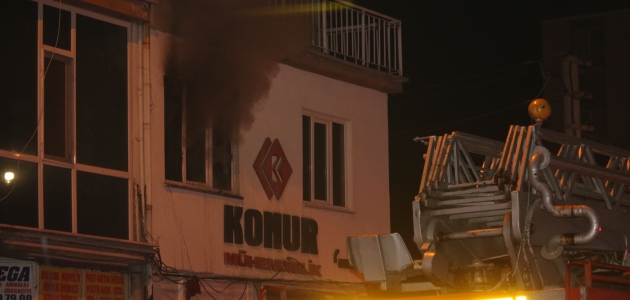 Konya’da iş yeri yangını