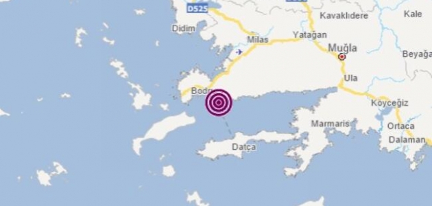 Muğla Bodrum’da 3,2 büyüklüğünde deprem