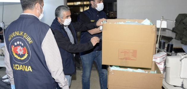 Adana’da kaçak üretilen 86 bin tıbbi maske ele geçirildi