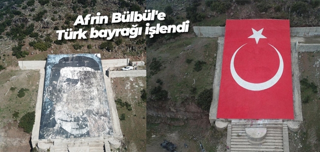 Afrin Bülbül’e Türk bayrağı işlendi