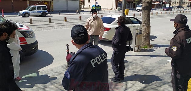 Konya’da bir turist polis ve sağlık ekiplerini harekete geçirdi