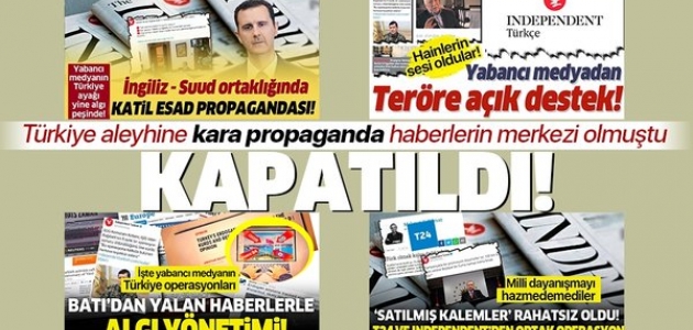 Türkiye aleyhine operasyon haberlere imza atan Independent Türkçe kapatıldı