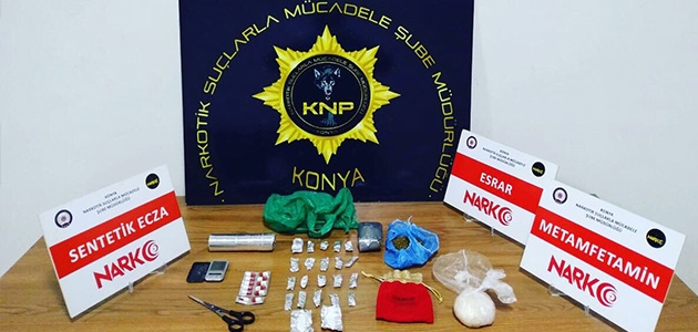 Konya’da uyuşturucu operasyonu: 21 gözaltı