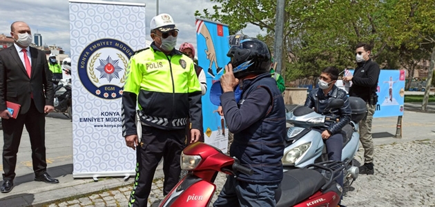 Emniyet Müdürü Aydın’dan motosiklet sürücülerine kask