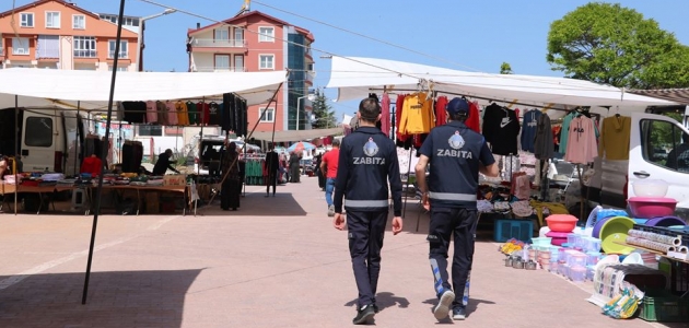 Beyşehir’de pazar yerlerinde denetimler sıkılaştırıldı