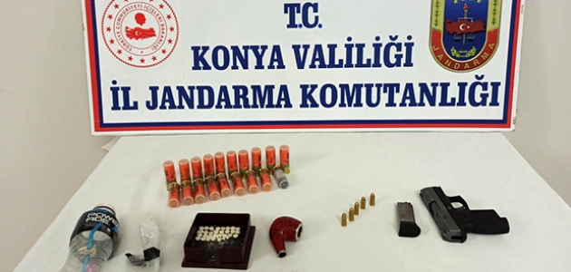 Akşehir’de uyuşturucu ve ruhsatsız silah operasyonu