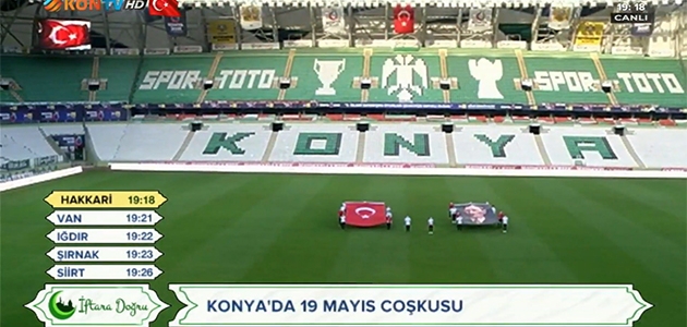 Konya Büyükşehir Stadyumunda 19 Mayıs coşkusu