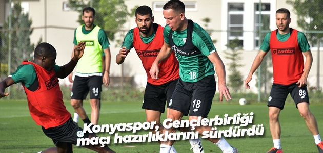 Konyaspor, Gençlerbirliği maçı hazırlıklarını sürdürdü