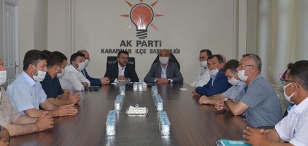AK Parti İl Başkanı Angı’dan Karapınar İlçe Başkanı Zengin’e ziyaret