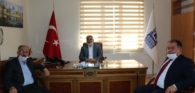 Başkan Bayındır ve Kaymakam Özdemir’den KOSKİ Genel Müdürlüğüne ziyaret