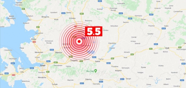 Manisa’da 5,5 büyüklüğünde deprem