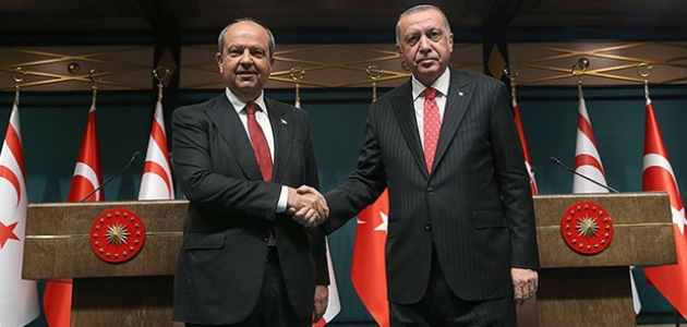 Cumhurbaşkanı Erdoğan, KKTC Başbakanı Ersin Tatar ile görüştü