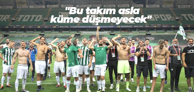 Konyaspor Basın Sözcüsü Güven Öten: “Bu takım asla küme düşmeyecek“