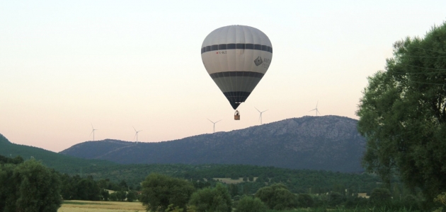 Beyşehir semalarında balon uçuşu yapıldı