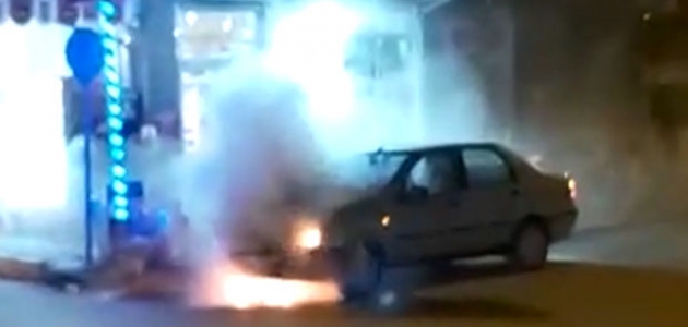 Konya’da araç yangını paniğe neden oldu