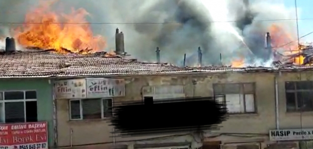 Konya’da iş yerinde yangın