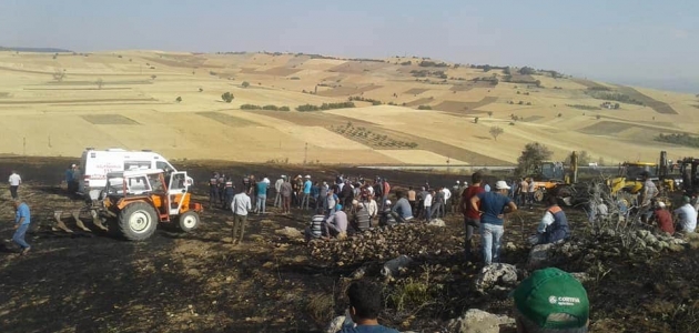 Konya’da ekili alanda yangın: 1 ölü