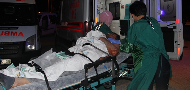 Konya’da boğazı kesilen kişi kendi imkanıyla hastaneye gitti