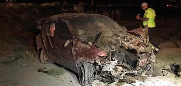 Konya’da lastiği patlayan otomobil takla attı: 1 ölü, 4 yaralı
