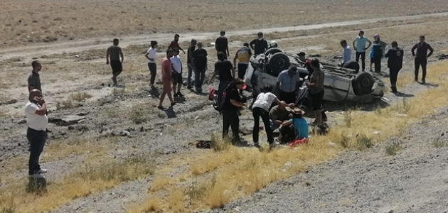 Konya’da otomobil takla attı: 3 yaralı
