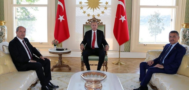Cumhurbaşkanı Erdoğan KKTC Başbakanı Tatar’ı kabul etti
