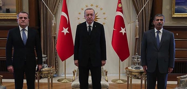 Cumhurbaşkanı Erdoğan Azerbaycan Dışişleri Bakanı Bayramov’u kabul etti