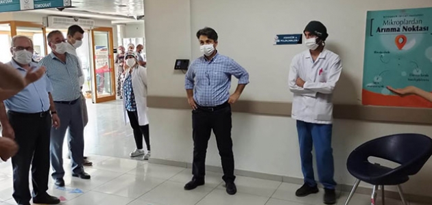 Seydişehir Kaymakamı Erdoğan, devlet hastanesini denetledi