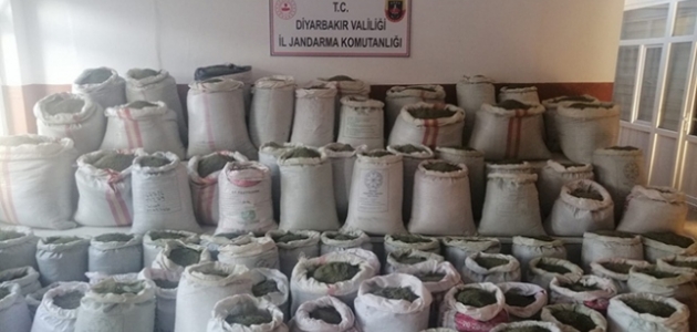 Diyarbakır’da 1 ton 207 kilogram esrar ele geçirildi