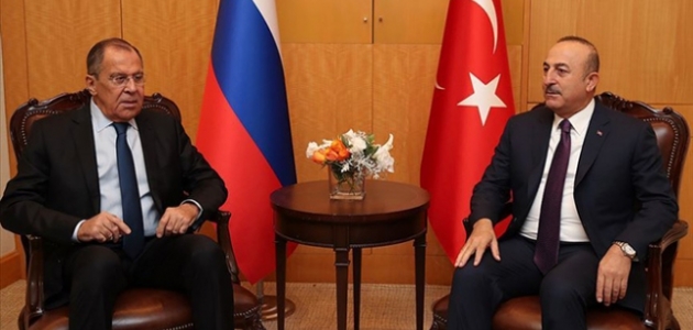 Dışişleri Bakanı Çavuşoğlu, Rus mevkidaşı Lavrov ile görüştü