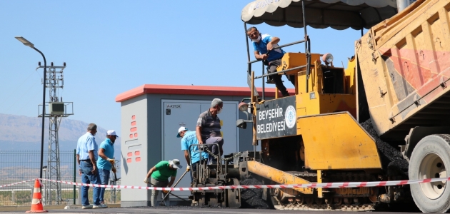 Beyşehir OSB’de asfalt çalışmaları sürdürülüyor