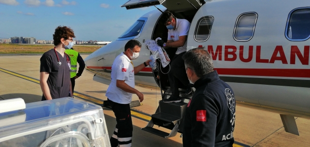 Hava ambulansı Konya’daki 2 aylık Meryem için havalandı
