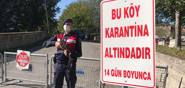 Zonguldak’ta bir köy Kovid-19 tedbirleri kapsamında karantinaya alındı