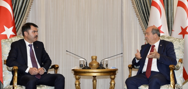 KKTC Cumhurbaşkanı Tatar Bakanı Kurum’u kabul etti