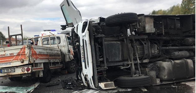 Kulu’da zincirleme trafik kazası: 3 yaralı
