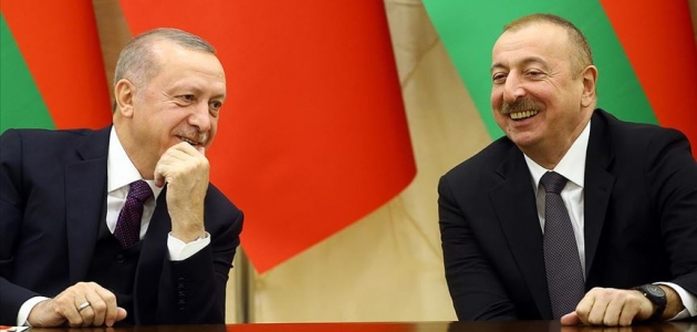 Cumhurbaşkanı Erdoğan Azerbaycan Cumhurbaşkanı Aliyev’i kutladı